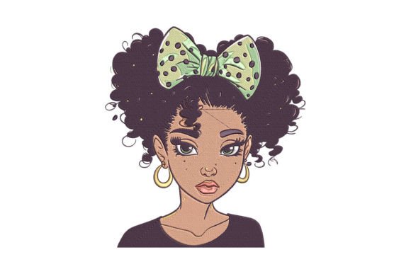 Cute Black Girl Embroidery Review