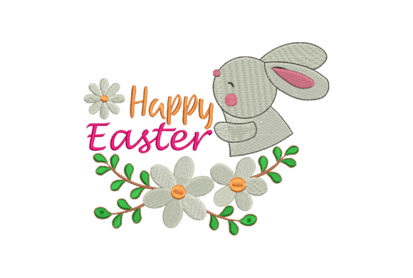 Cute Happy Easter Embroidery Design Review