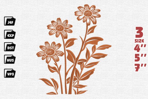 Daisies Flowers Embroidery Review
