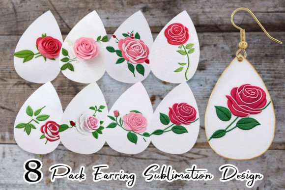 Earring Rose Embroidery Design Review