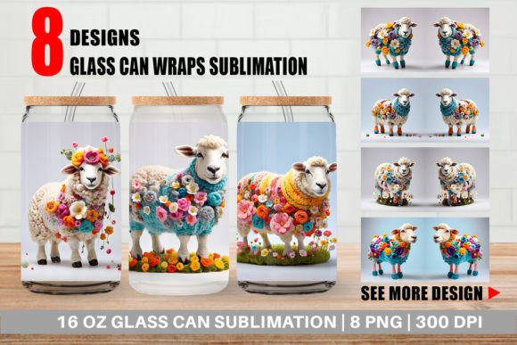 Glass Can Sheep Easter Embroidery Review
