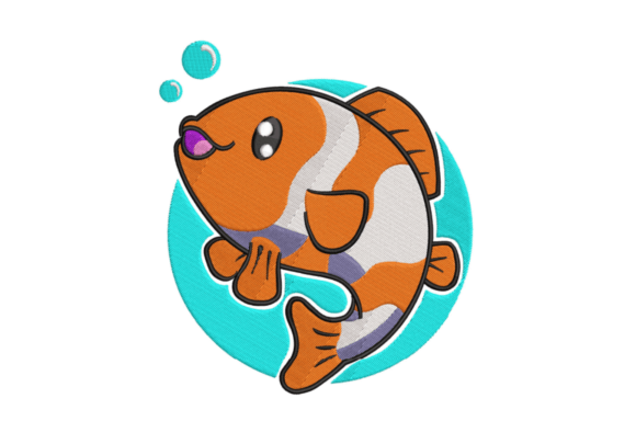 Nemo Fish Embroidery Digitizing Design Review